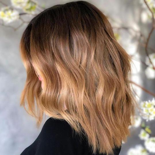 15 Stunning Examples of Melted Caramel Highlights to Bring to Your Colorist  This Fall