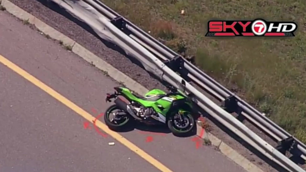Motorcycle crashes on highway in Plymouth - Boston News, Weather