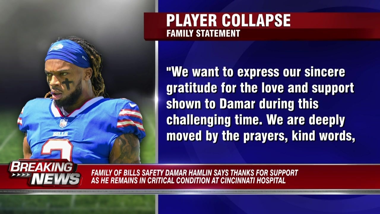 Faithful pour out prayers for Damar Hamlin