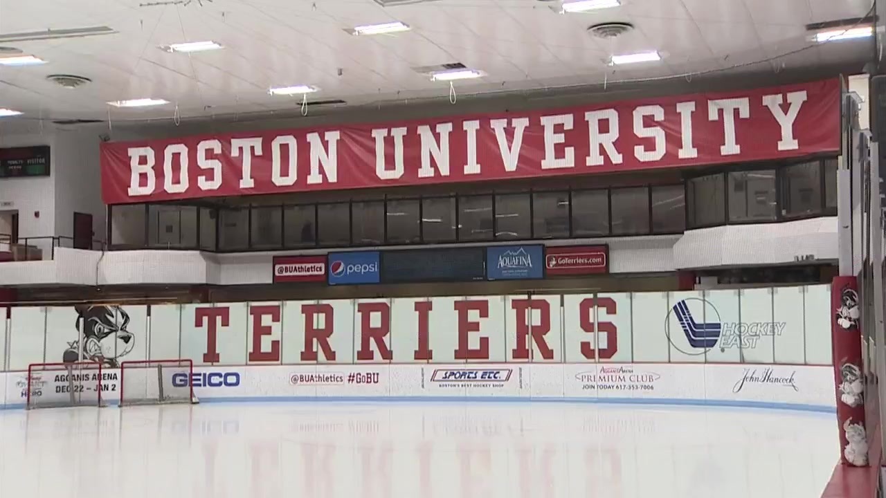Boston University women's ice hockey team skates for National Down Syndrome  Society's 'Racing for 3.21' event - Boston News, Weather, Sports