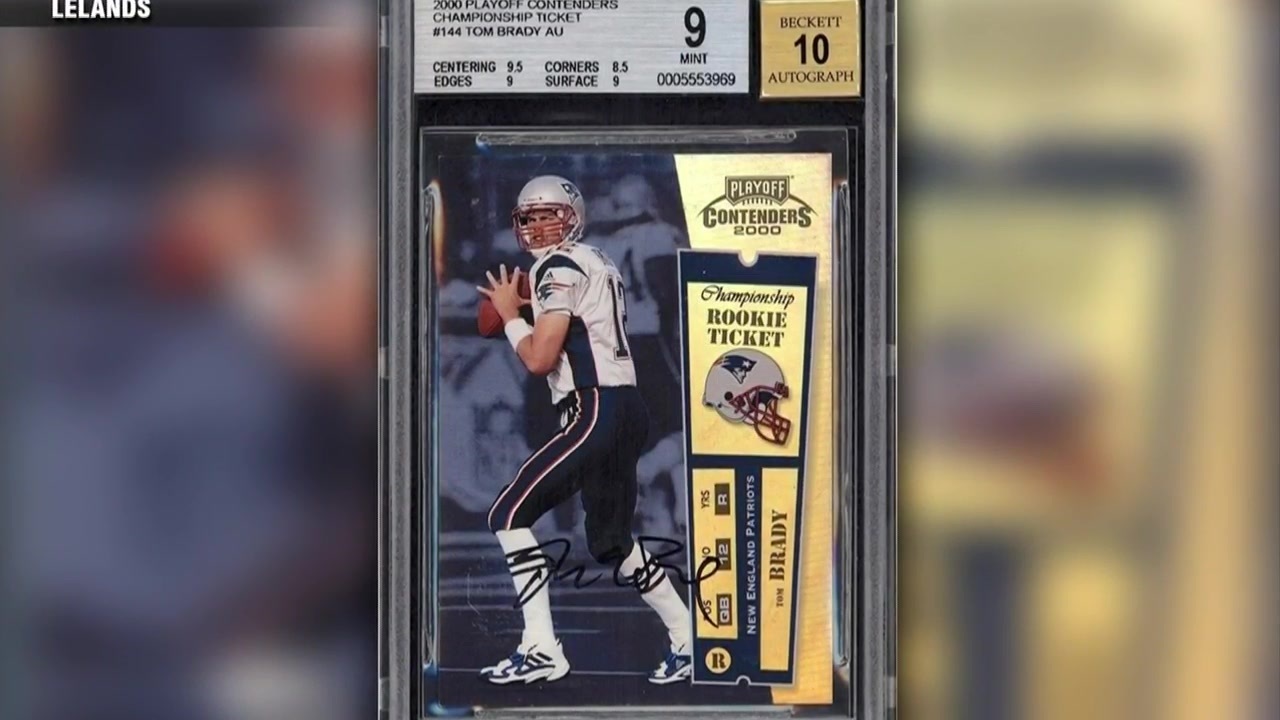 Tom Brady's signed rookie card sells for record $2.25 million