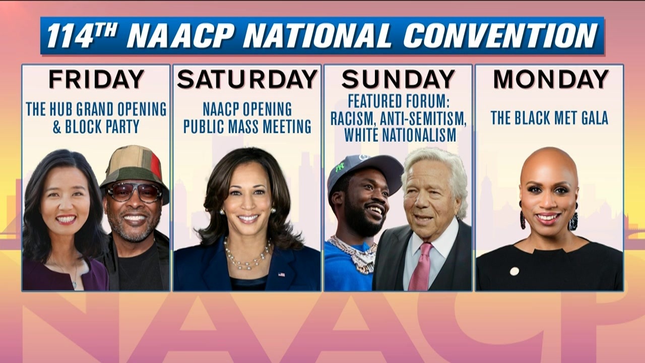 Meek Mill And Robert Kraft At NAACP's 114th National Convention