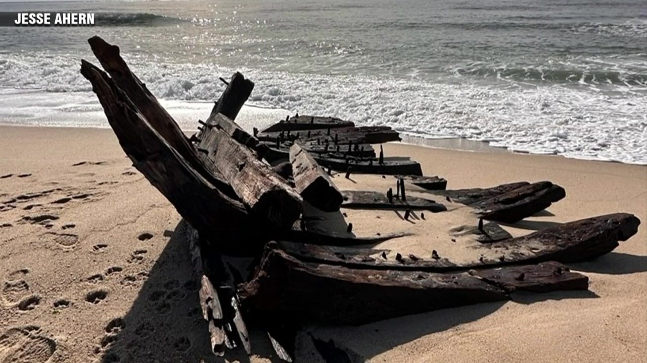 Shipwreck remains believed to be schooner Warren Sawyer