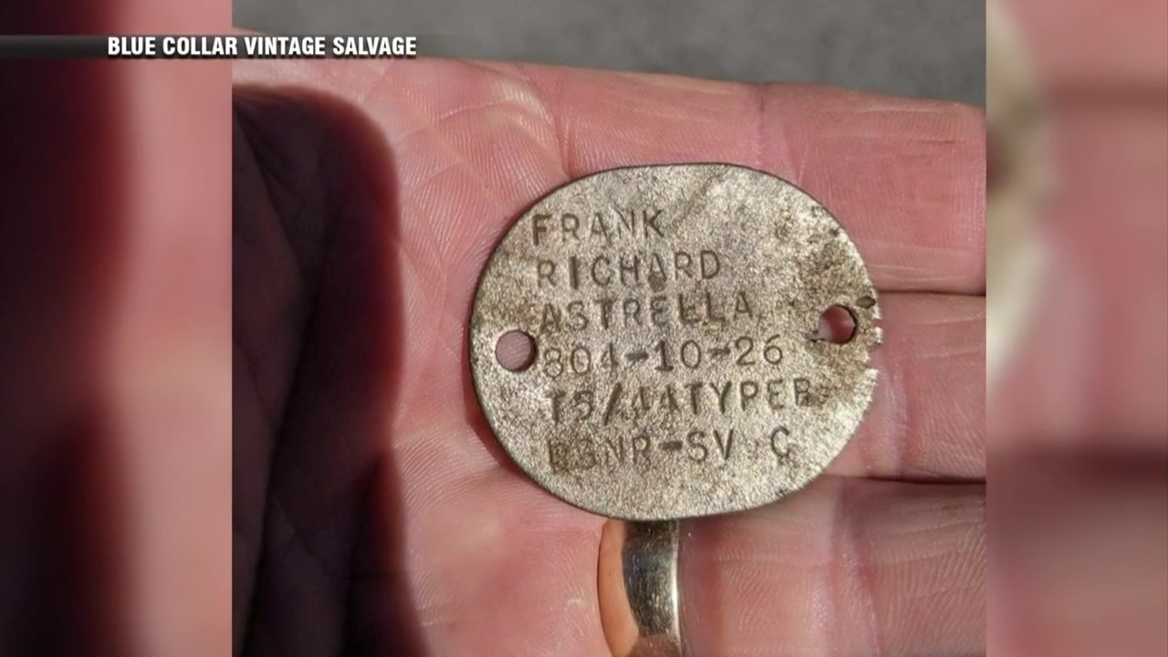 World War II dog tag, ring returned to family