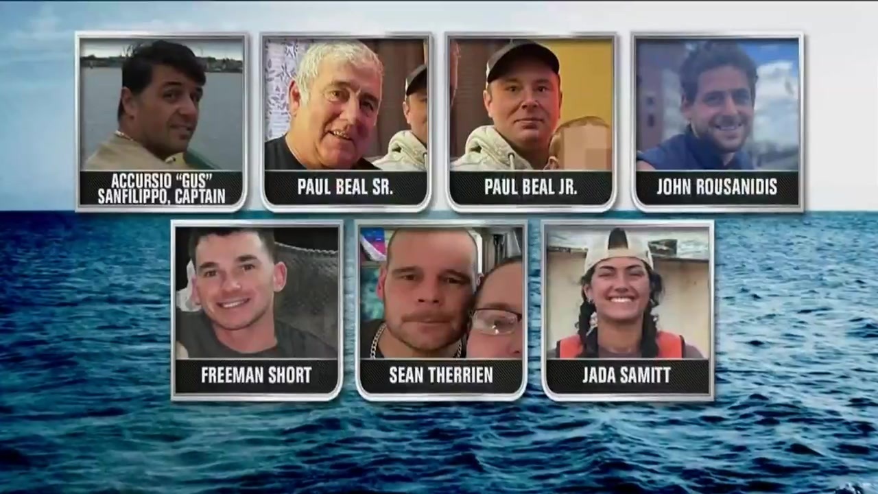 Officials identify 7 people who died on fishing boat that sank off  Gloucester