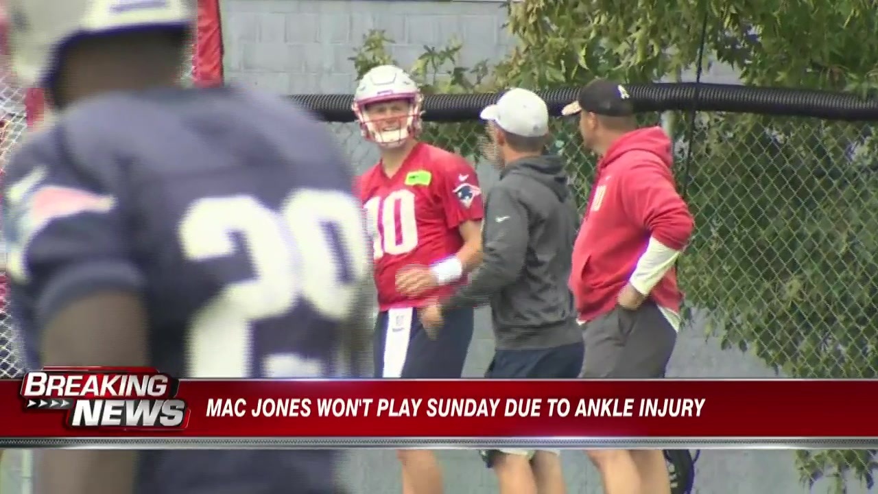 Pats QB Jones ruled out vs. Packers despite practice return – WUTR/WFXV –