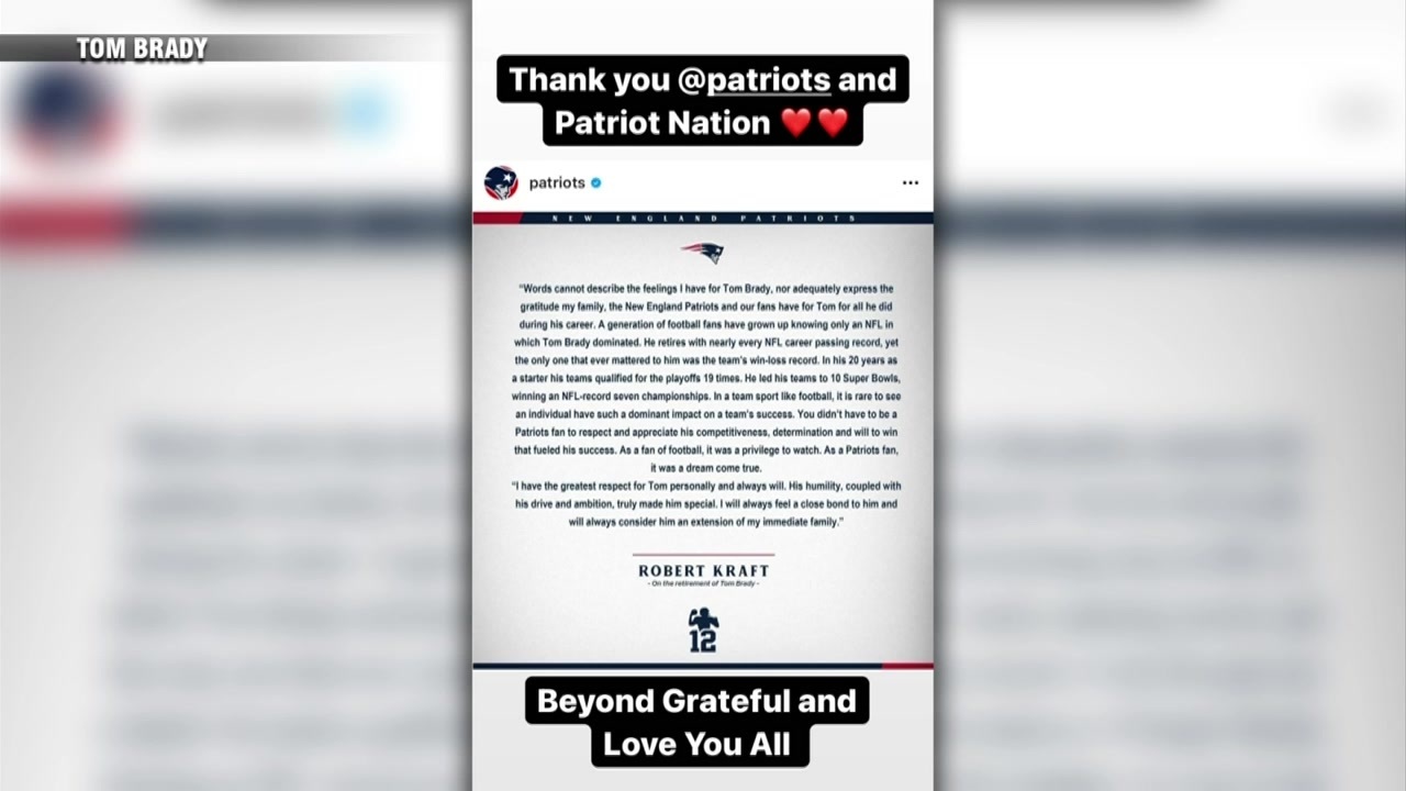 Tom Brady thanks Patriots after great deal of backlash