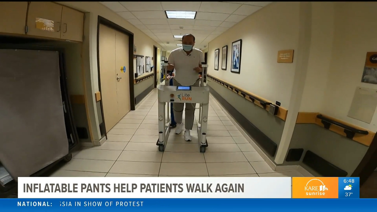 Inflatable 'space pants' help injured patients walk again