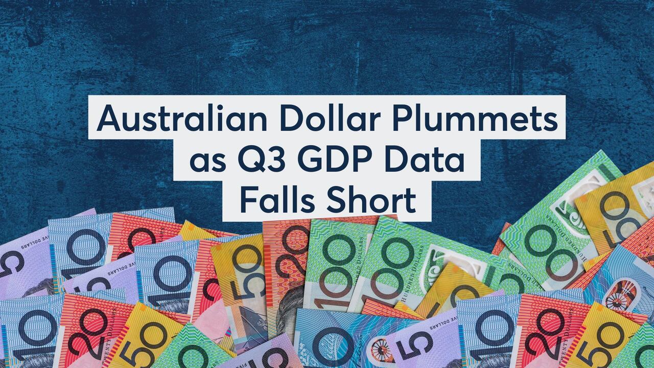 Australian Dollar Plummets as Q3 GDP Data Falls Short - CME Group