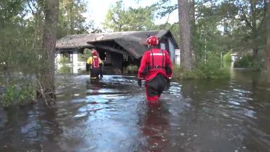SC flooding rescue broll
