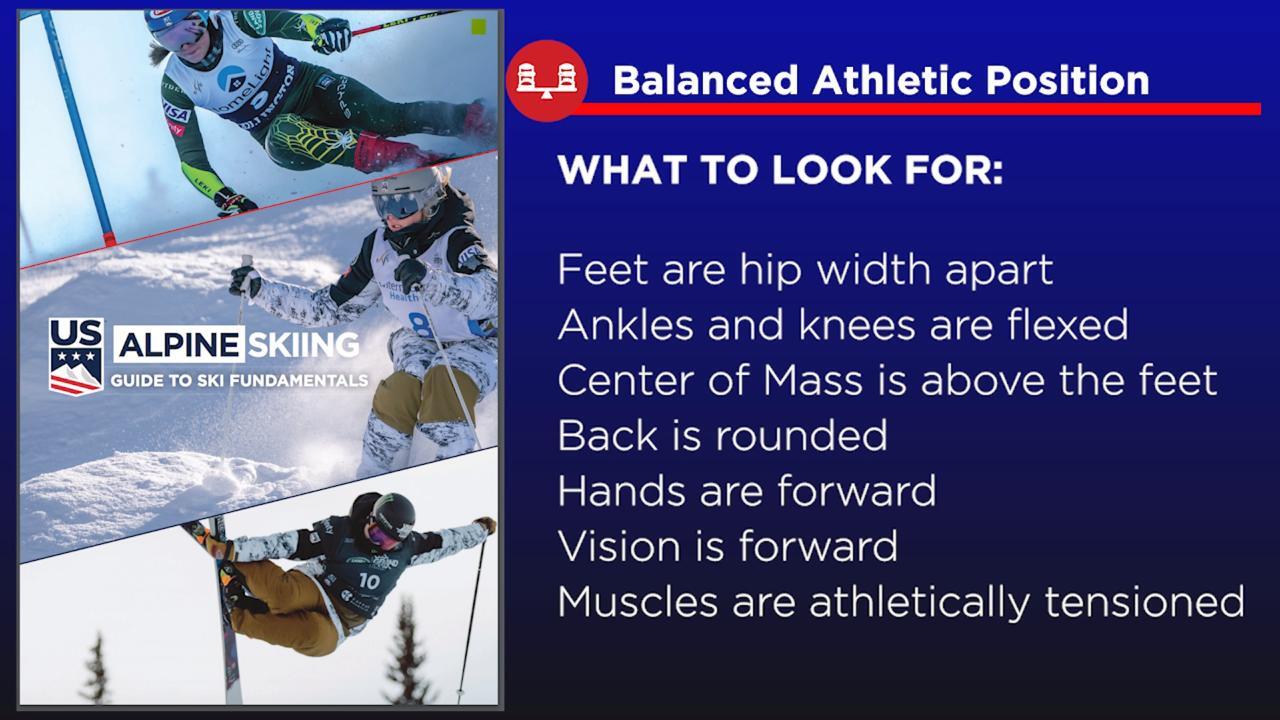 Balanced Athletic Position - Alpine Guide To Ski Fundamentals - Sport Ed -  Alpine