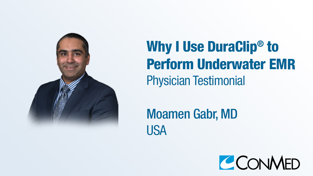 Dr. Gabr Testimonial - Why I Use DuraClip® to  Perform Underwater EMR