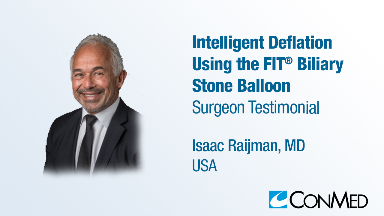Dr. Raijman Testimonial - FIT® Biliary Stone Balloon