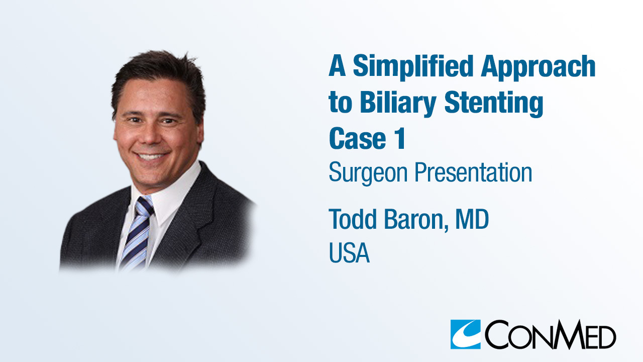 Dr. Baron Presentation (2022) - A Simplified Approach to Biliary Stenting - Case 1