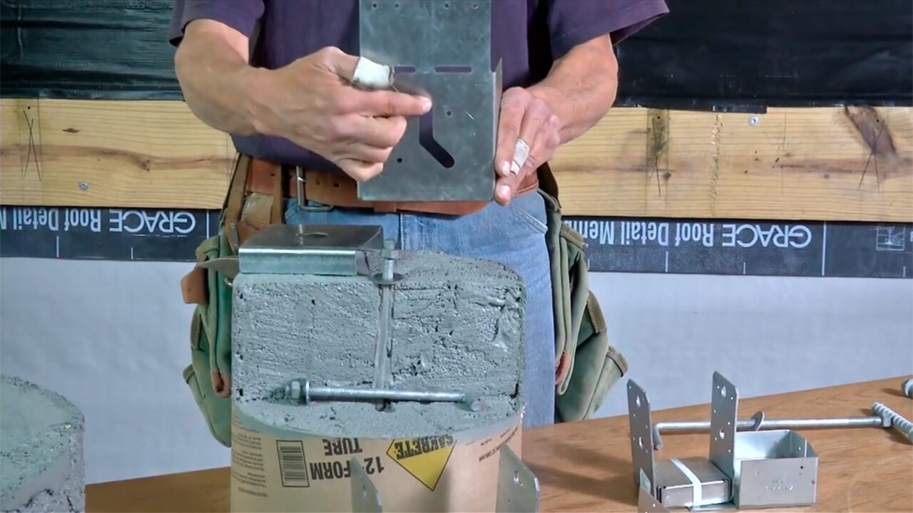 Options for Fastening Deck Posts to Footings