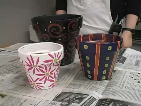 5 Easy pot painting ideas for beginners, Pot decoration ideas, Step by  step tutorial