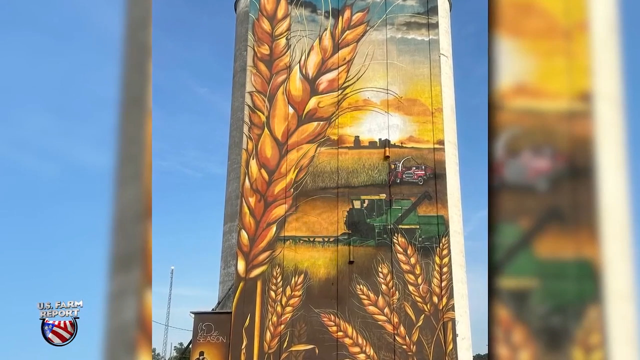 A Work Of Art: The 108 Feet Tall Wheat Harvest Mural in Kansas That's Going Viral