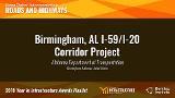 Alabama Department of Transportation – Birmingham, AL I-59 I-20 Corridor Project