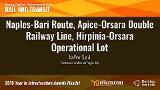 Italferr SPA – Naples-Bari Route_Apice-Osara Double Railway Line_Hirpinia-Osara Operational Lot