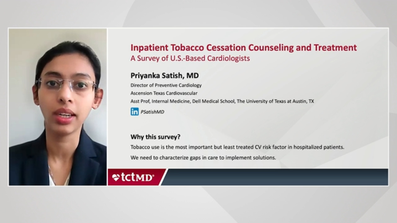 Quick Takes: Priyanka Satish on Barriers to Tobacco Cessation Counseling for Patients
