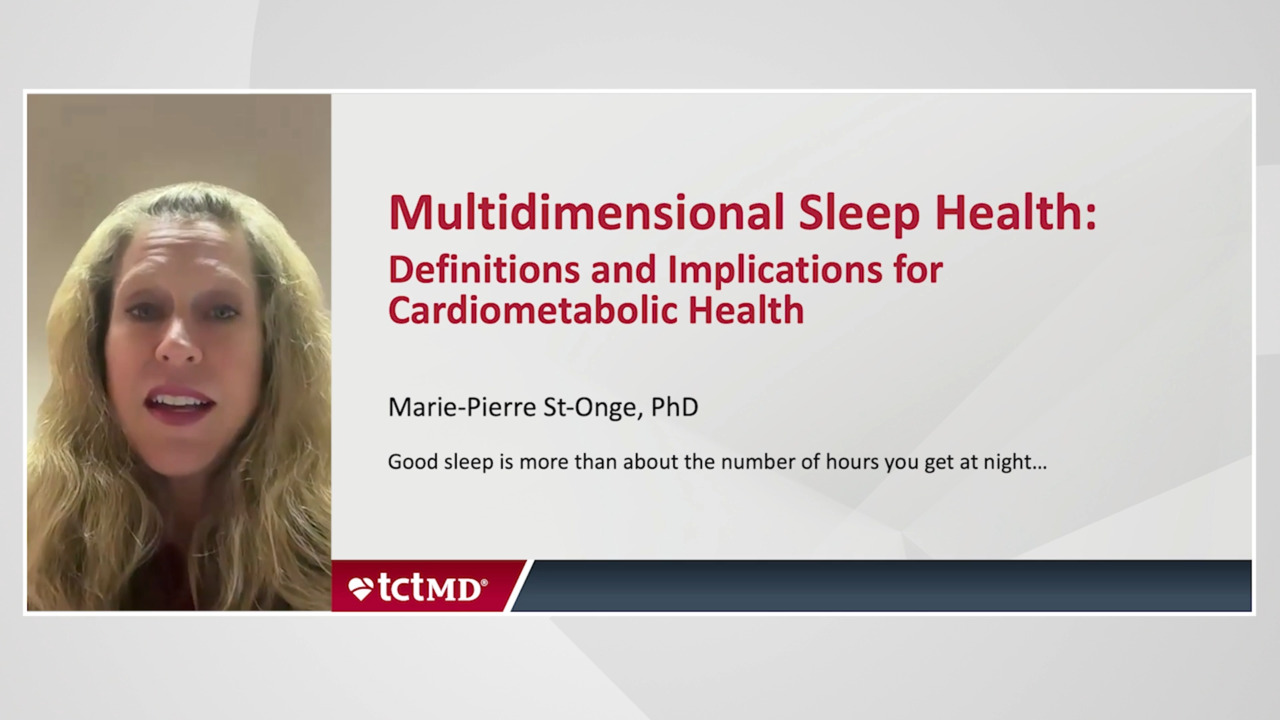 Quick Takes: Marie-Pierre St-Onge on Sleep and Health