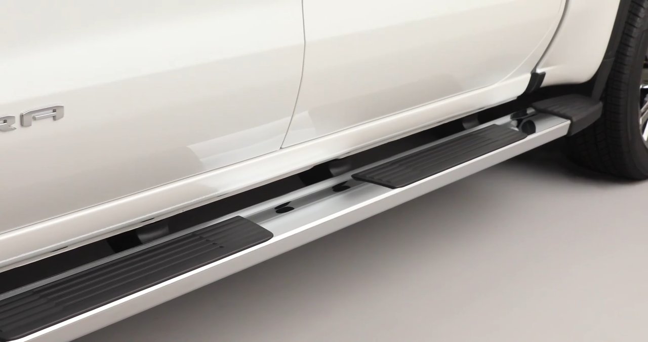 Crew Cab Short Bed 6-Inch Rectangular Wheel-to-Wheel Assist Steps in ...
