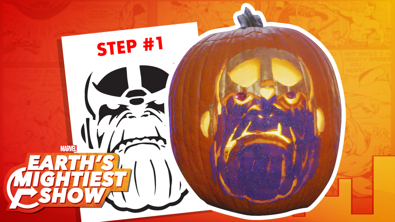Strike Fear Into Everyone This Halloween -- Carve a Pumpkin Into Thanos | Marvel