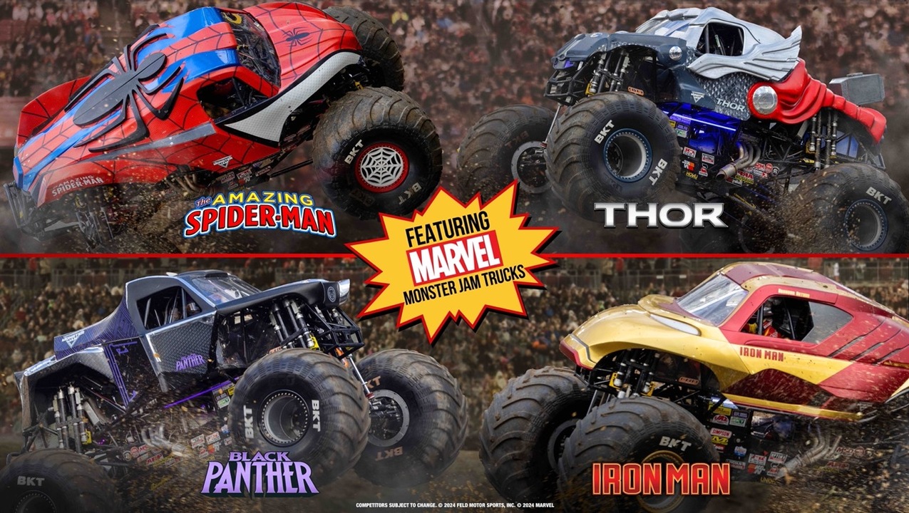 Mattel Hot Wheels Monster Jam offers 2014 SPIDER-MAN Off-Road 1:24 Die Cast Truck