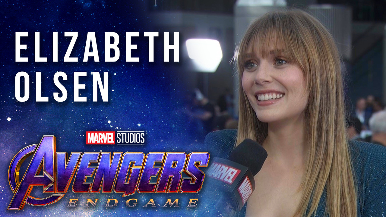 Elizabeth Olsen On Scarlet Witch And Vision Live At The Avengers Endgame Premiere Marvel