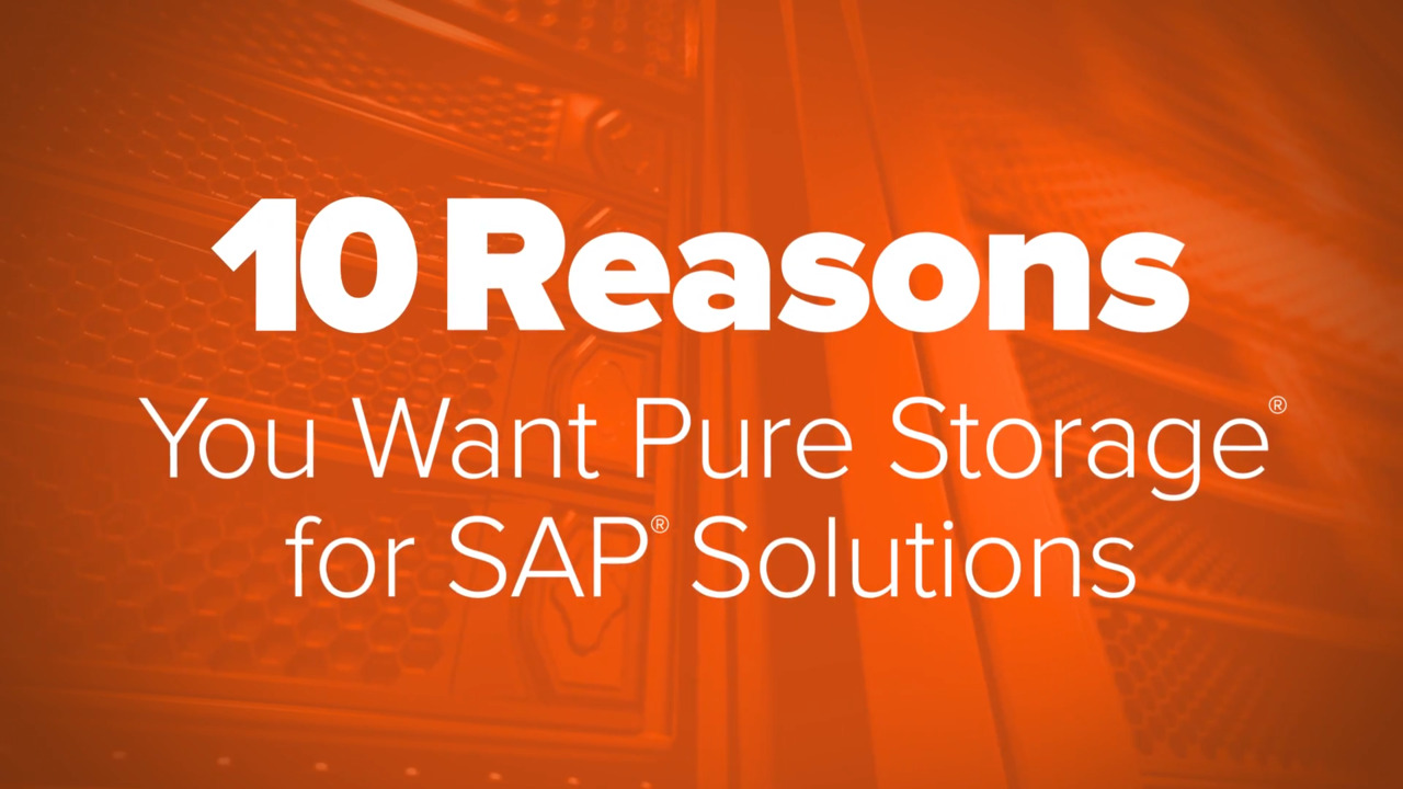 What Is SAP  Pure Storage