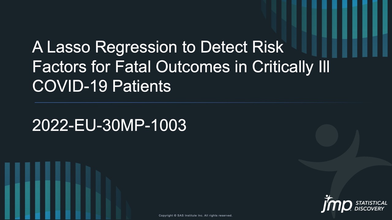 A Lasso Regression to Detect Risk Factors for Fatal Outcomes in Critically  Ill COVID-19 Patients