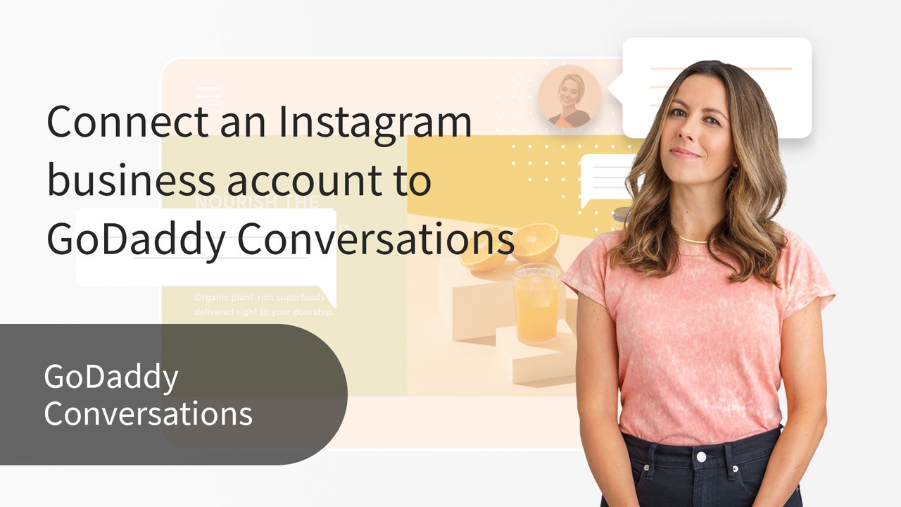 GoDaddy Help Center - How-To Video - Connect an Instagram business ...