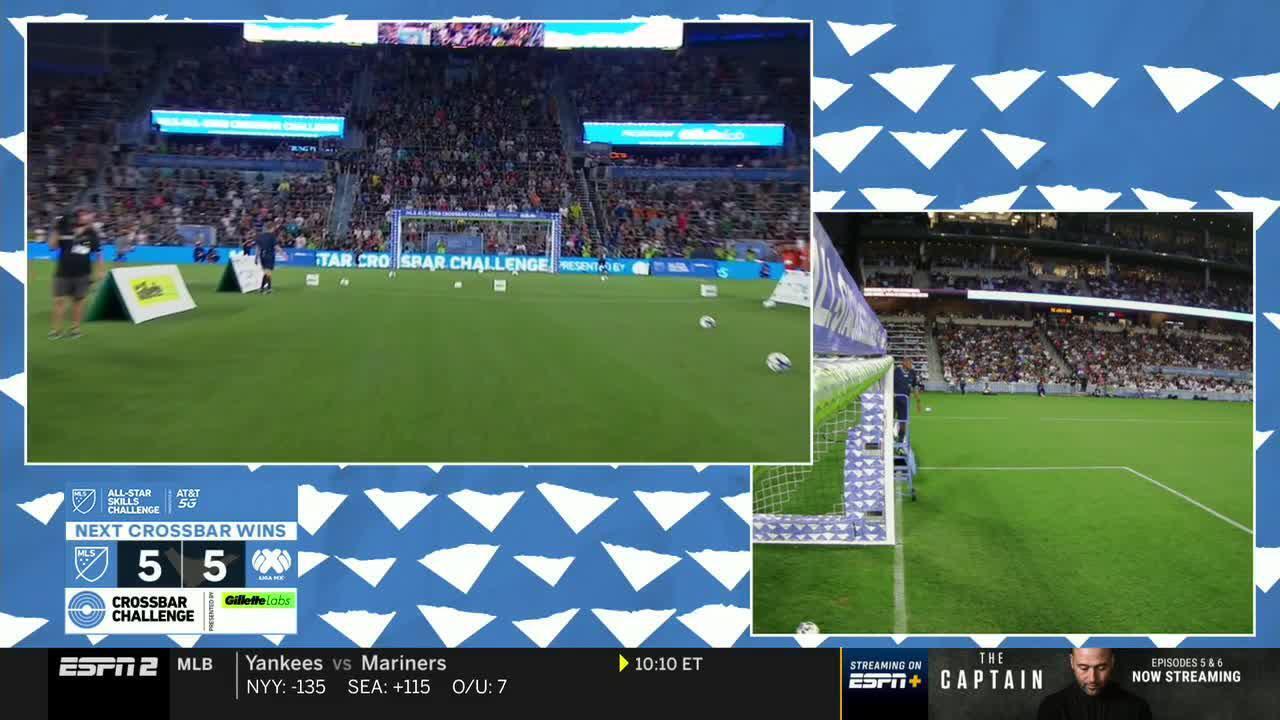 SUDDEN DEATH WINNER! MLS All-Stars Win Crossbar Challenge