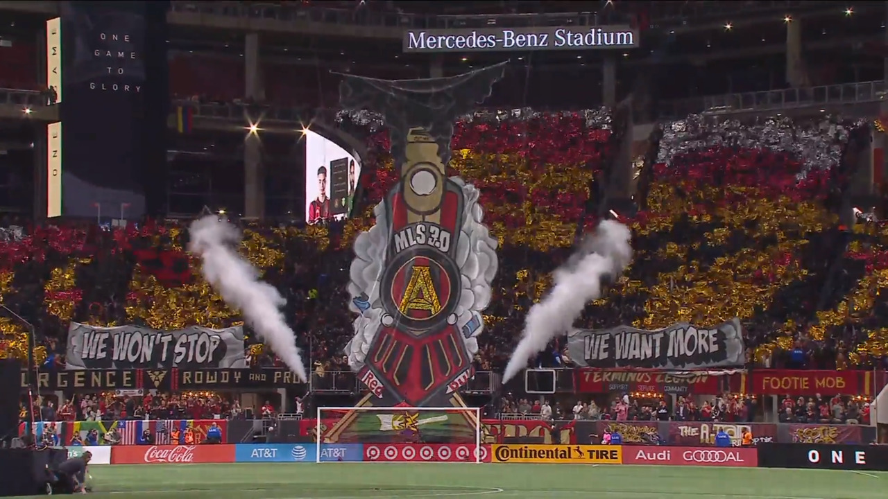 Atlanta United, Portland Timbers unveil 2018 MLS Cup tifo
