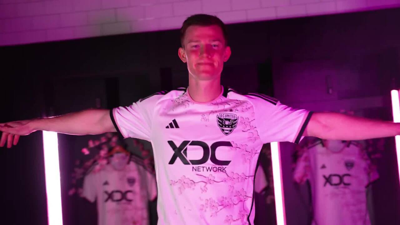 PHOTOS: DC United unveils new cherry blossom away jersey - WTOP News