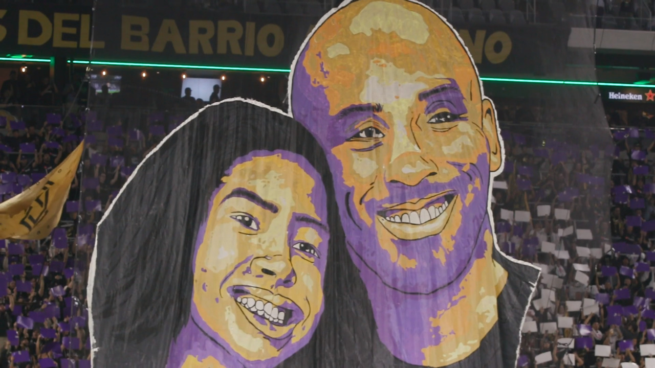 Kobe Bryant, daughter Gigi honored with tifo before LAFC's Concacaf  Champions League match