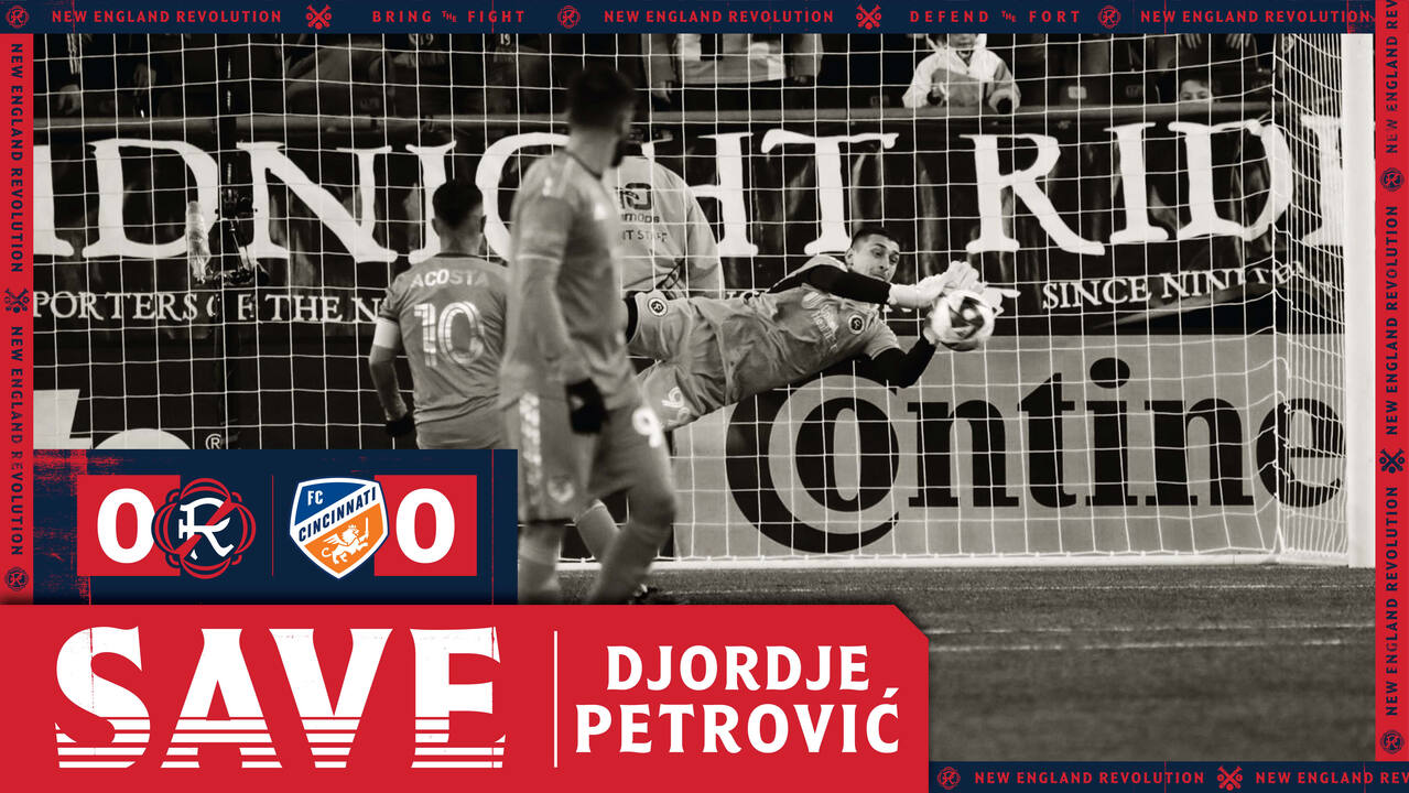 New England Revolution goalkeeper Djordje Petrovic has his eyes on