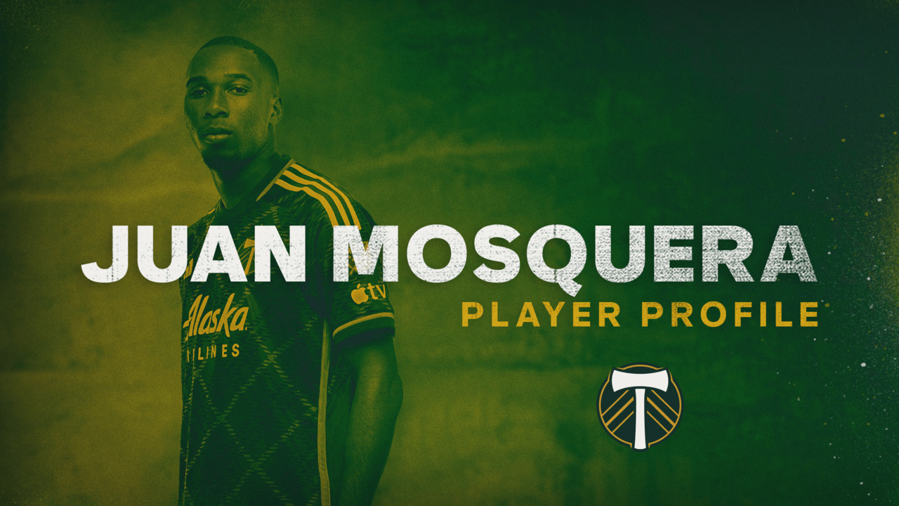 Juan Mosquera, the Timbers' new #29, dons the jersey