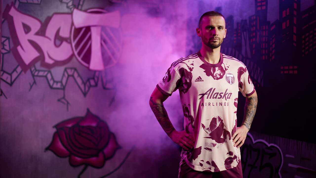 Men's Portland Timbers adidas Pink 2023 Heritage Rose Kit Authentic Jersey