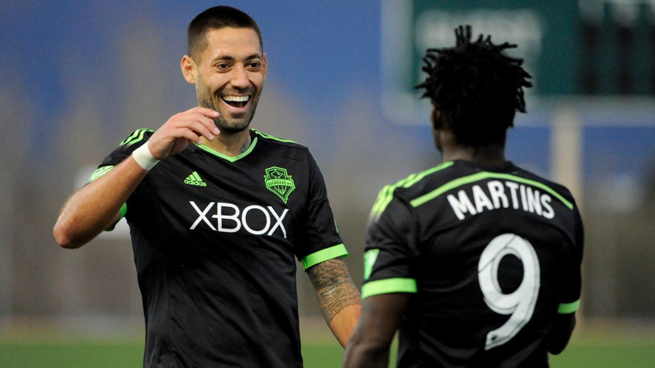 Clint Dempsey is honored at CenturyLink Field following retirement