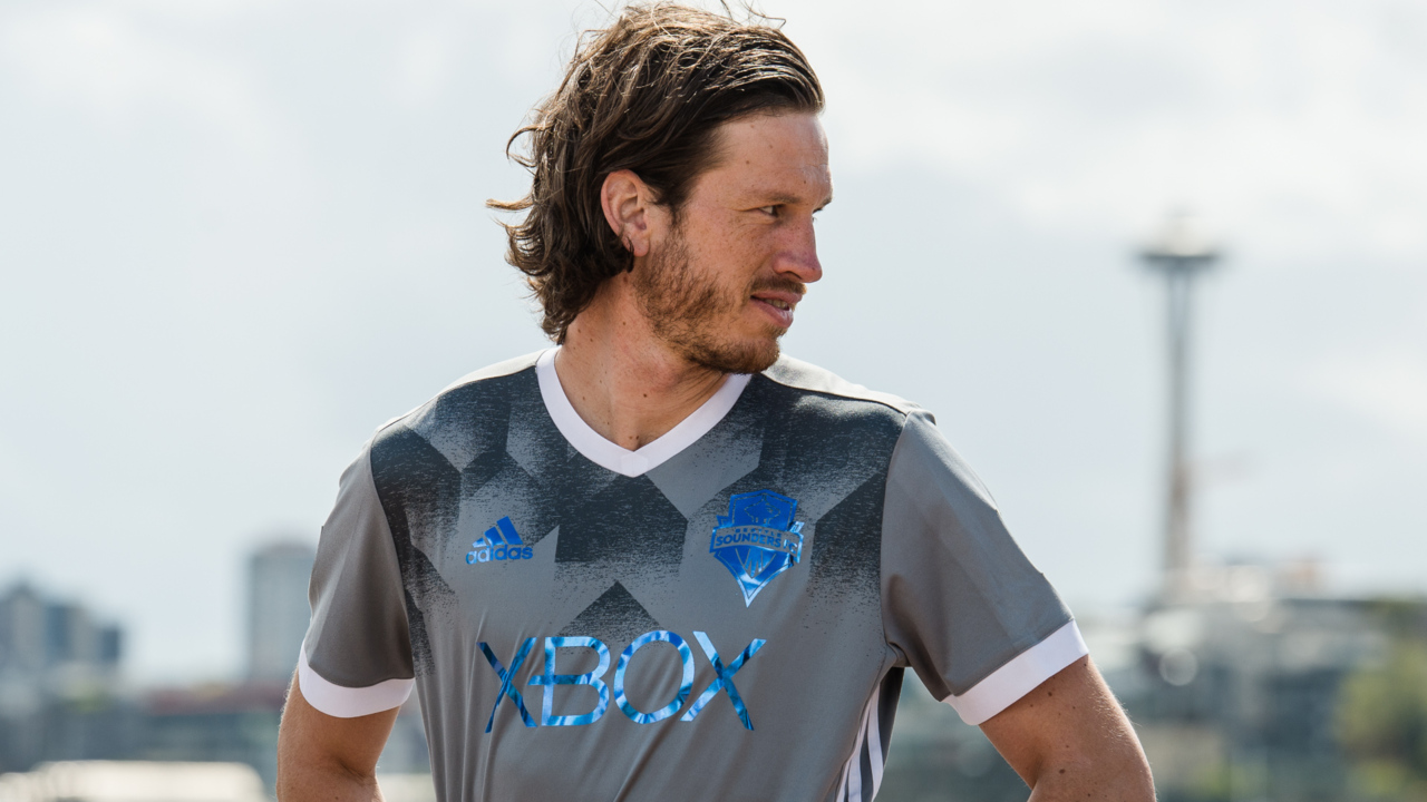 Seattle Sounders players react to adidas Parley jerseys to be worn in  Sunday's match against the LA Galaxy