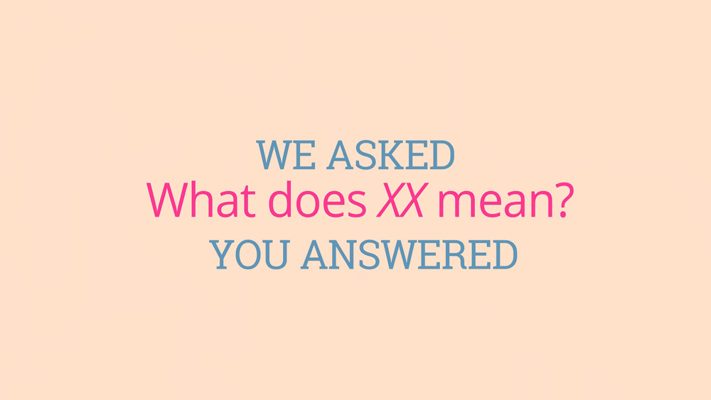 Xx meaning in text