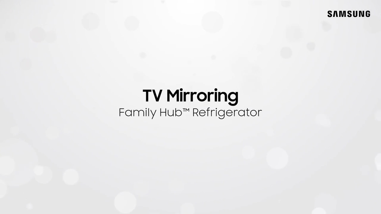 samsung family hub refrigerator tv mirroring