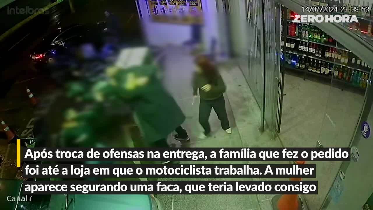 VÍDEO: mulher é investigada por esfaquear motoboy depois de discussão na  hora da entrega em Cachoeirinha | DG