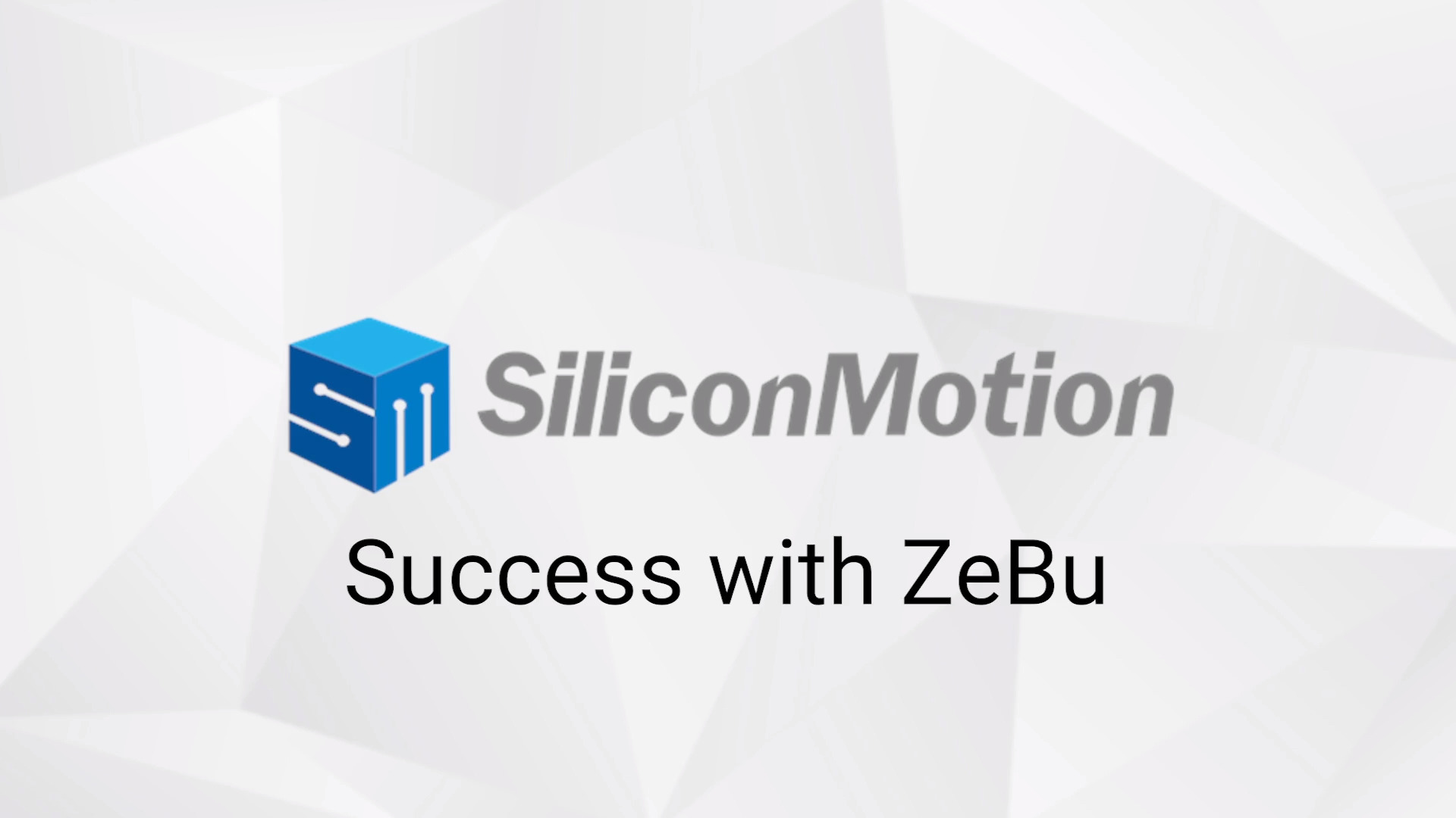 Silicon Motion - Customer Success Story (Eddy Kao - Senior Manager)