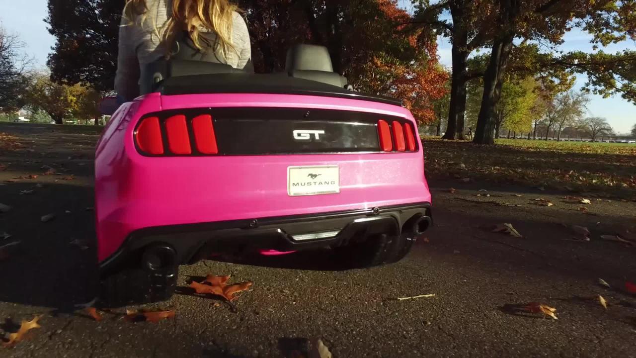 pink ford mustang power wheels