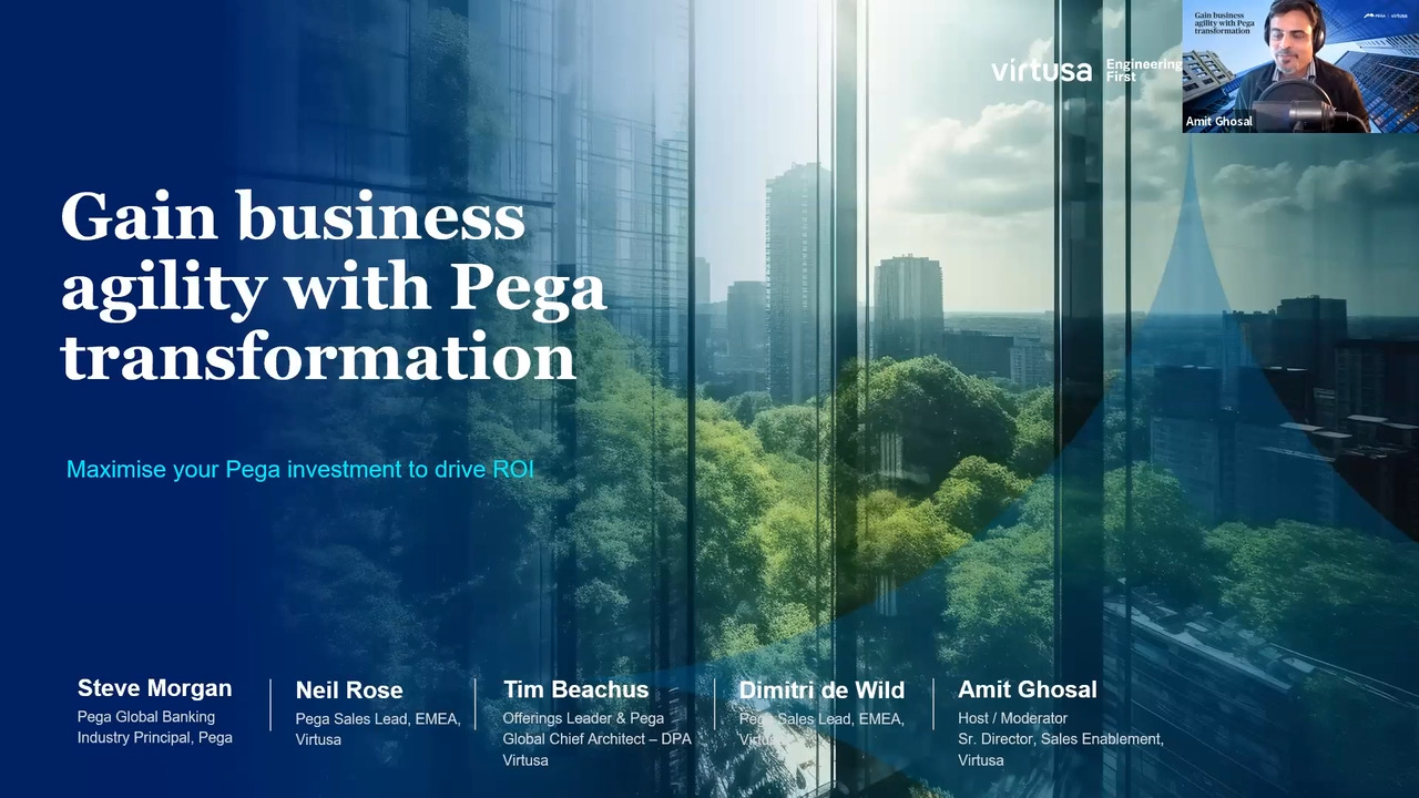 Gain business agility with Pega Transformation | Webinar