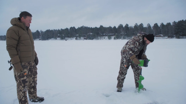 How to Cut a Spearing Hole