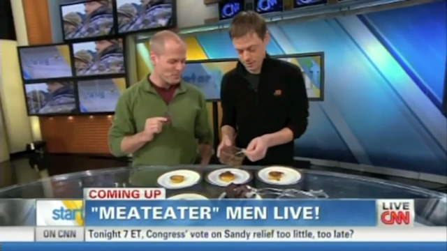 Steven Rinella and Tim Ferriss on CNN's Starting Point, Jan 4, 2013