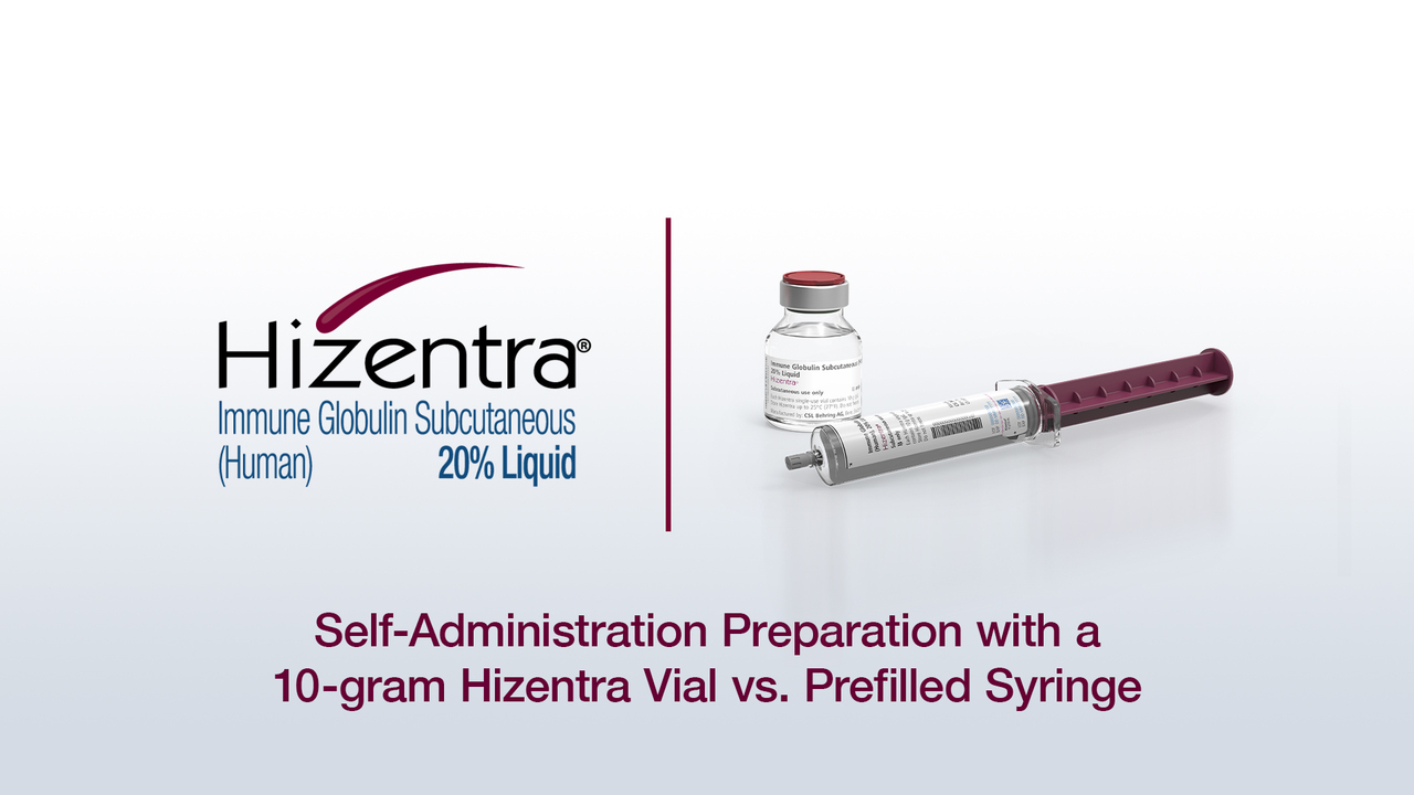 Self-administering | HIZENTRA® Immune Globulin Subcutaneous (Human 